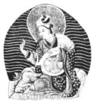 Manjushrí Kírti (Tib. Rigdan Tagpa) is said to have been born in 159 BCE and ruled over Shambhala which had 300,510 followers of the Mlechha (Yavana or 'western') religion living in it, some of whom worshiped the sun.<br/><br/>

He is said to have expelled all the heretics from his dominions but later, after hearing their petitions, allowed them to return. For their benefit, and the benefit of all living beings, he explained the Kalachakra teachings. In 59 BCE he abdicated his throne to his son, Puṇdaŕika, and died soon afterwards, entering the Sambhoga-káya of Buddhahood.